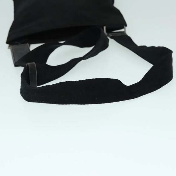 PRADA Shoulder Bag Nylon Black Silver Auth 92858 - Picture 7 of 15
